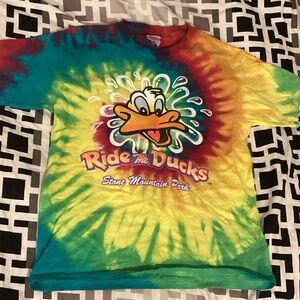 Kids Stone Mountain Duck Ride tie dye t-shirt